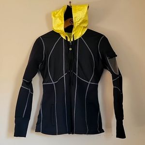 Zaggora Zip-up Jacket! Black and Yellow Size Large